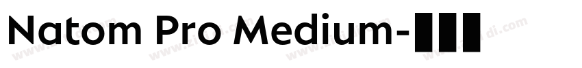 Natom Pro Medium字体转换 Natom Pro Medium字体转换